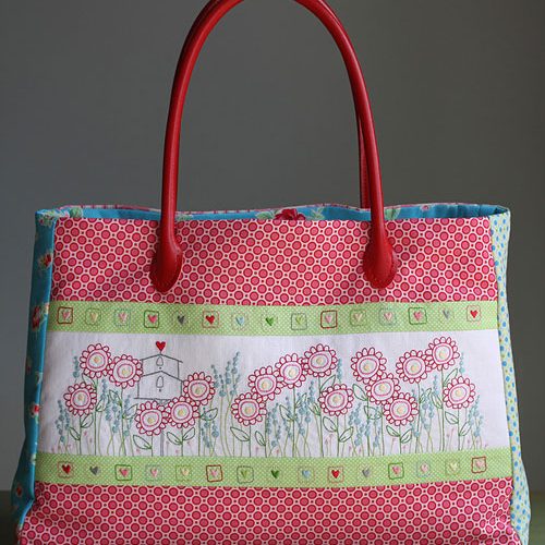 Hearts and Happy Flowers Bag