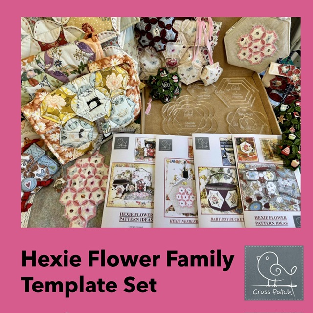Hexie Flower Family Template Set