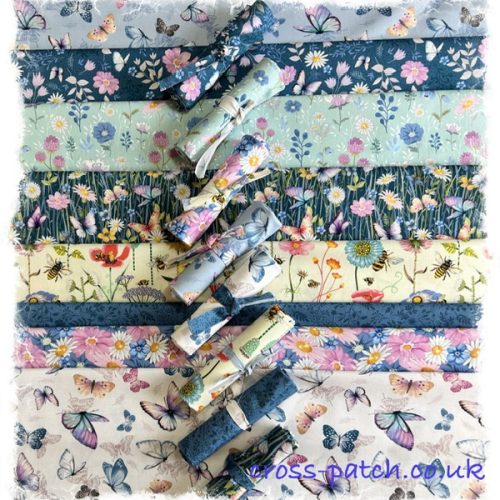 Butterflies Bees and Blooms Fat Quarters