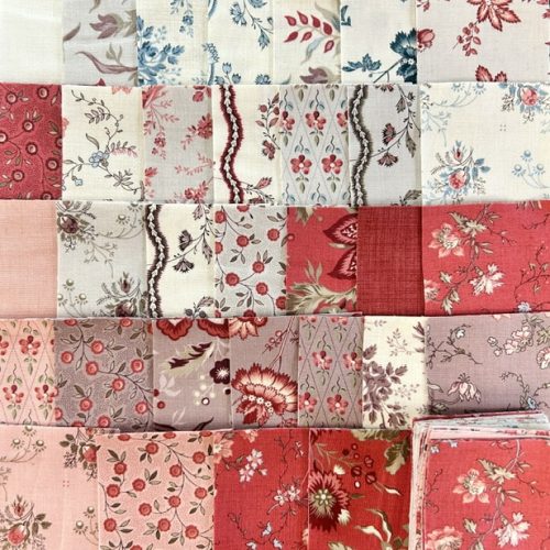 Fleur de Paris  jumbo mini charm pack of 64 squares