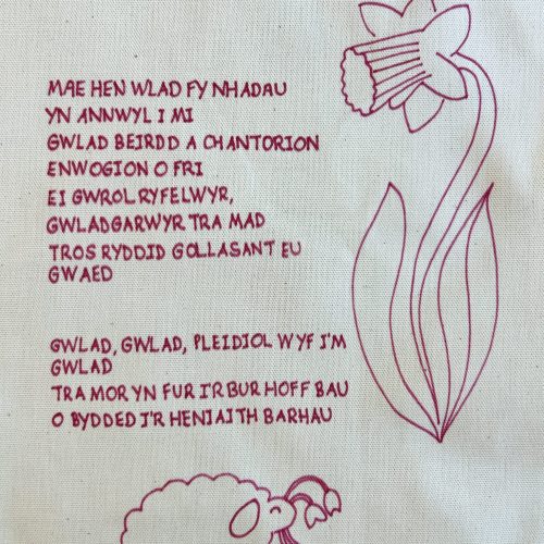 Welsh Anthem Stitchery