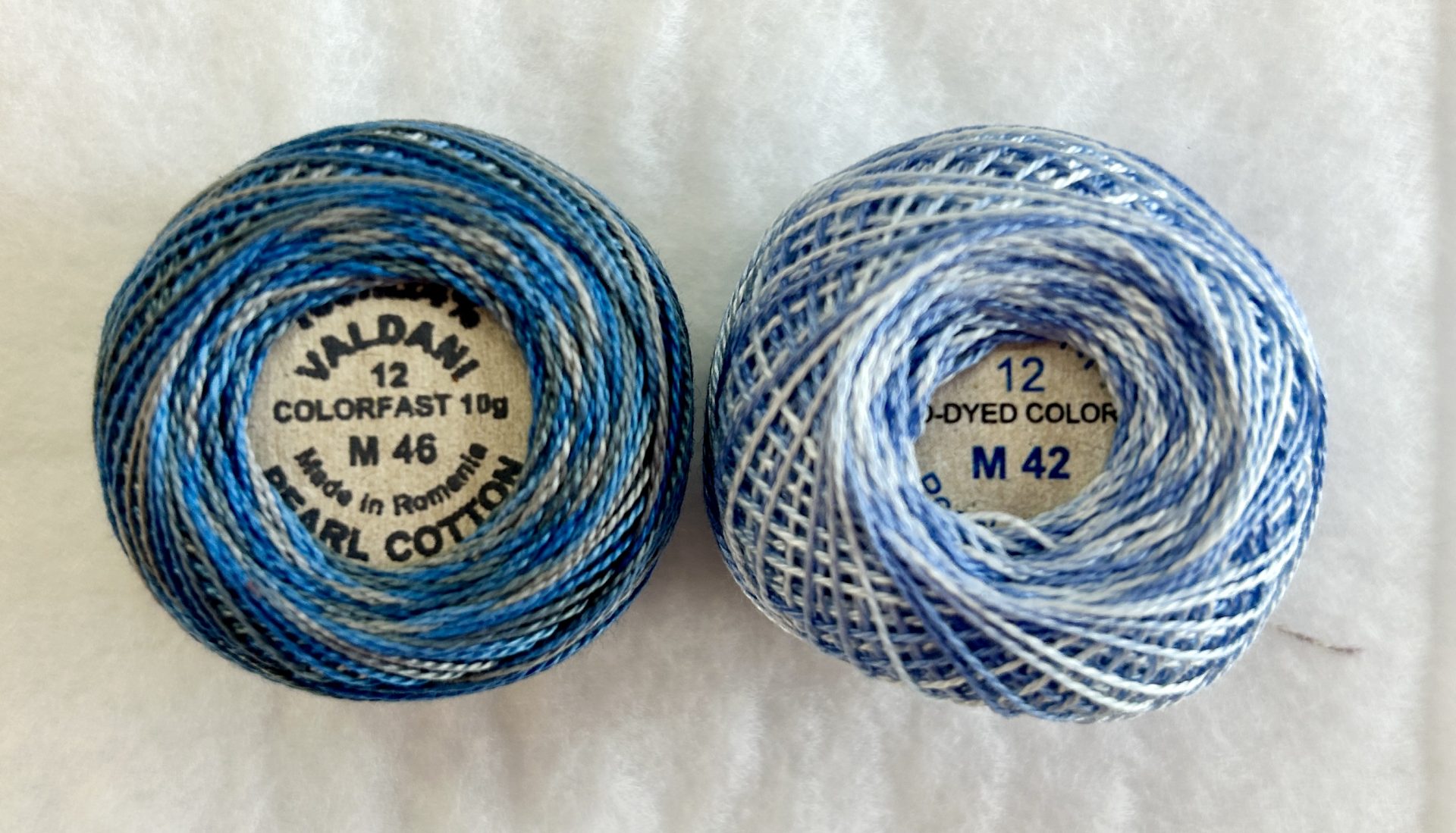 Valdani thread duo- blues