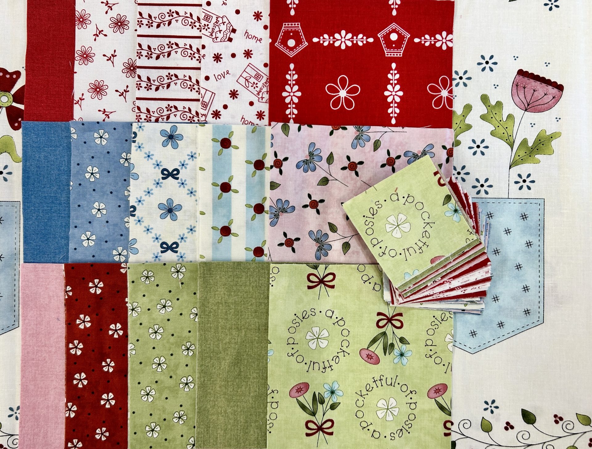 Redberry Lane fabric- red stripe - Image 3